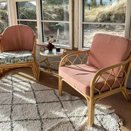 House Among Dunes And Trees In Sondervig *